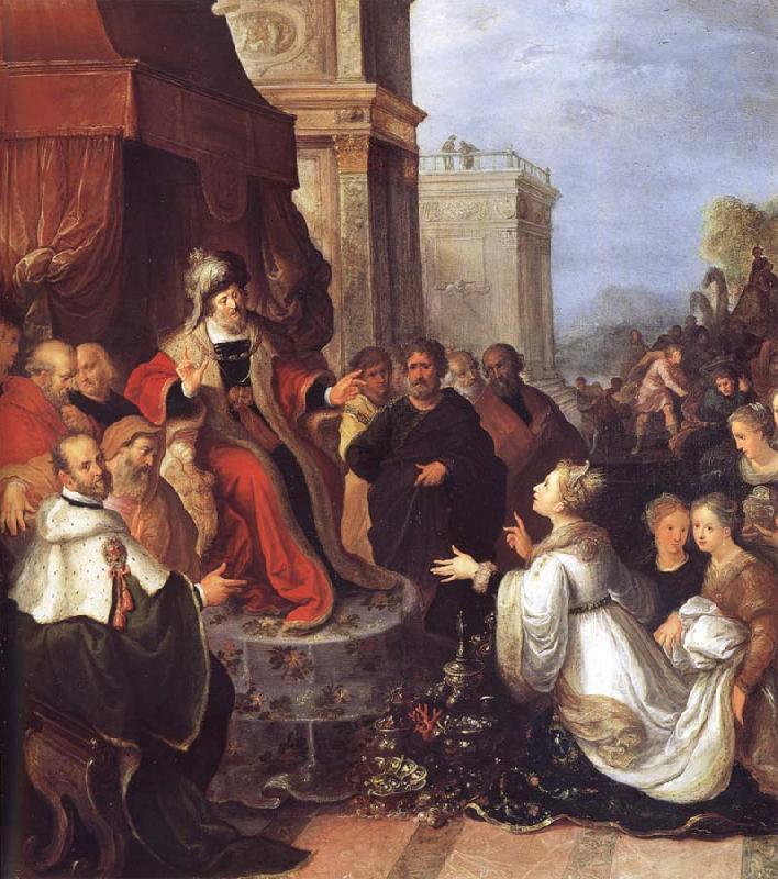 Frans Francken II Solomon and the Queen of Sheba